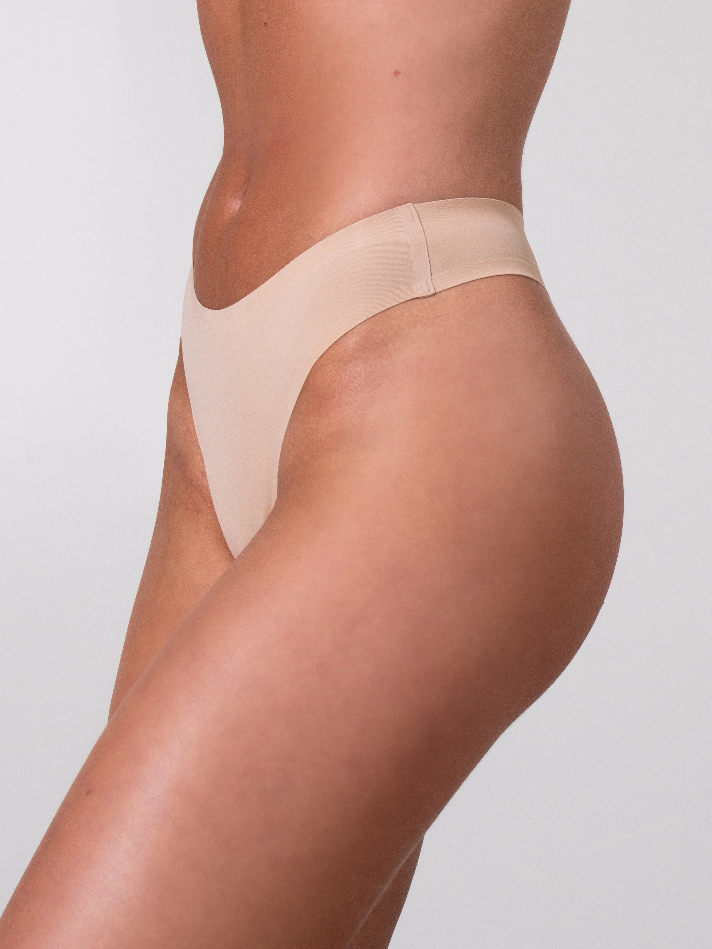 Invisible High Rise Thong - Sand - Image 3