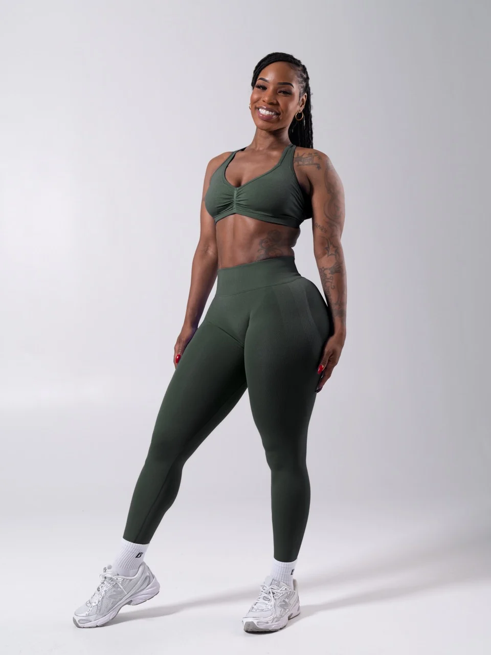 Miracle Seamless Hip Rise Legging - Heather Limon Pepino - Image 2