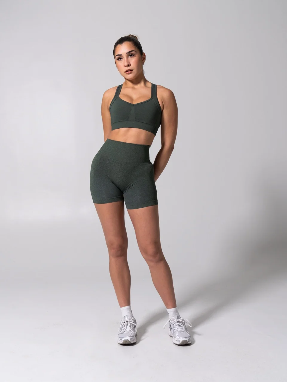 Miracle Seamless Short 4.5" - Heather Limon Pepino - Image 3