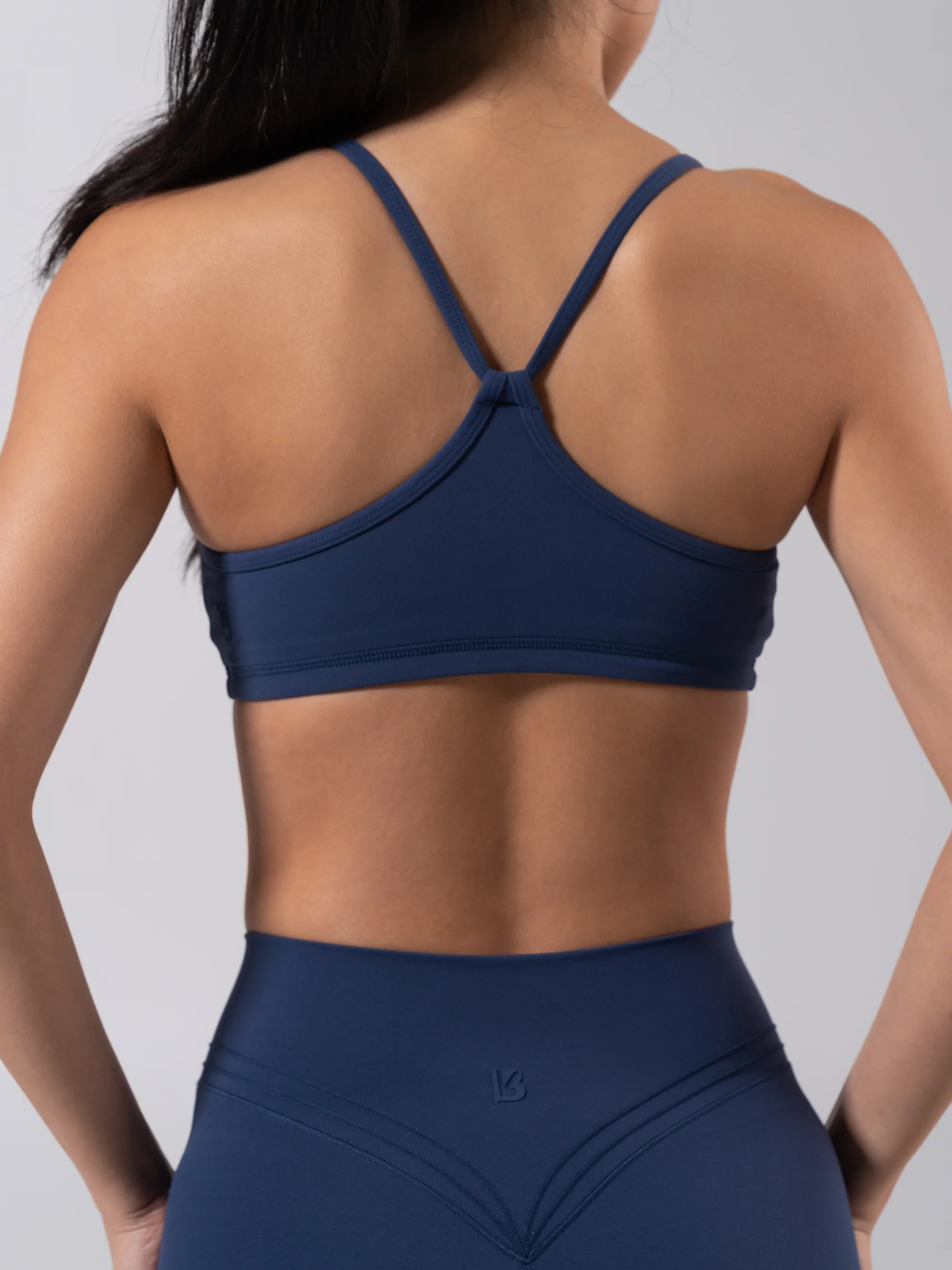 Reversible Sports Bra - Baked Blue and White - Image 6