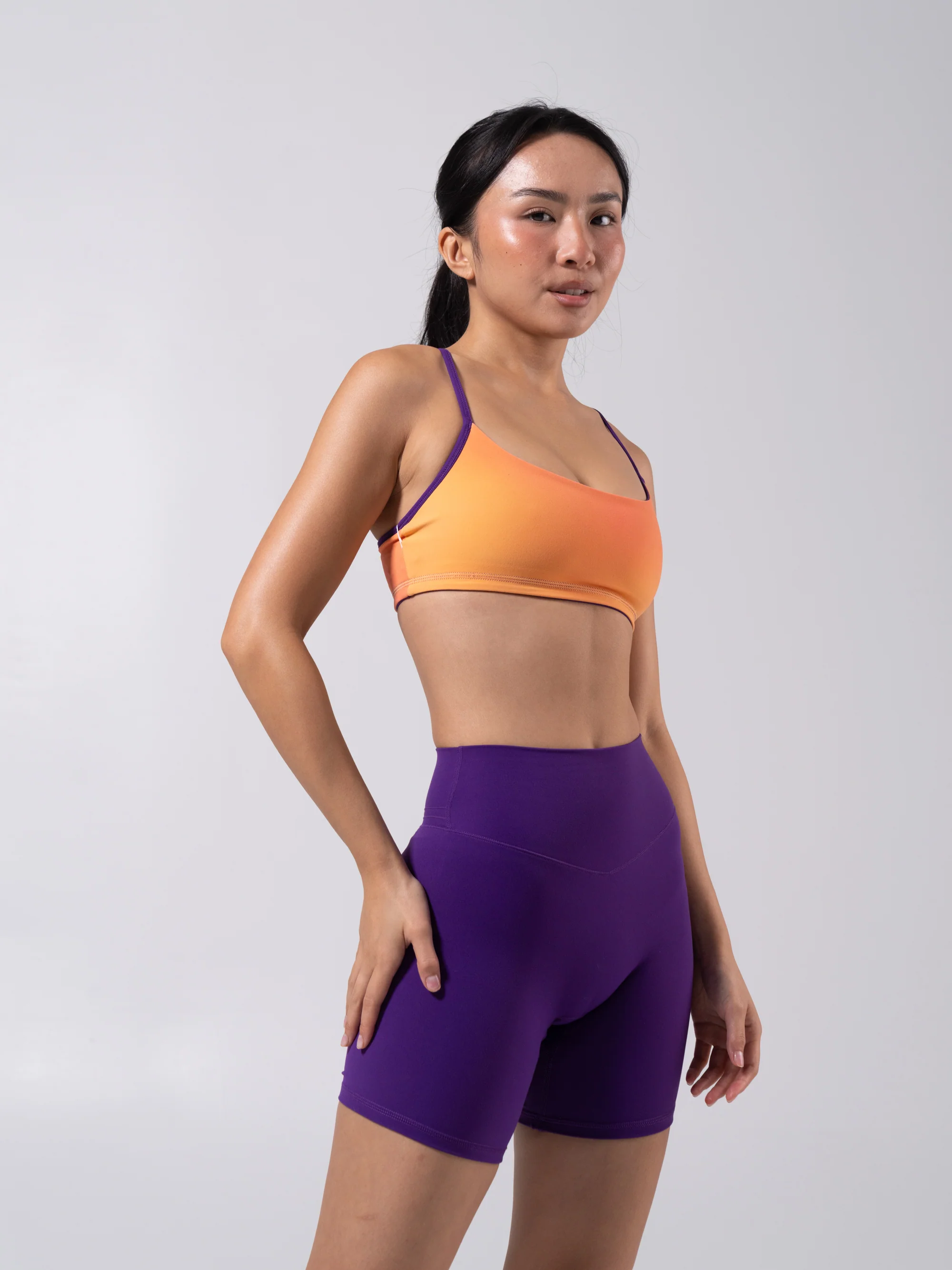 Reversible Sports Bra - Grape Jelly and Lava Print - Image 8