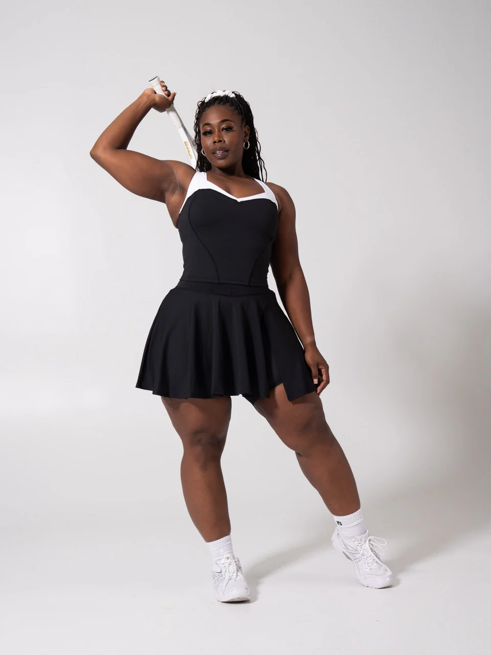 Served Waist Tank - Onyx Black and White - Image 2