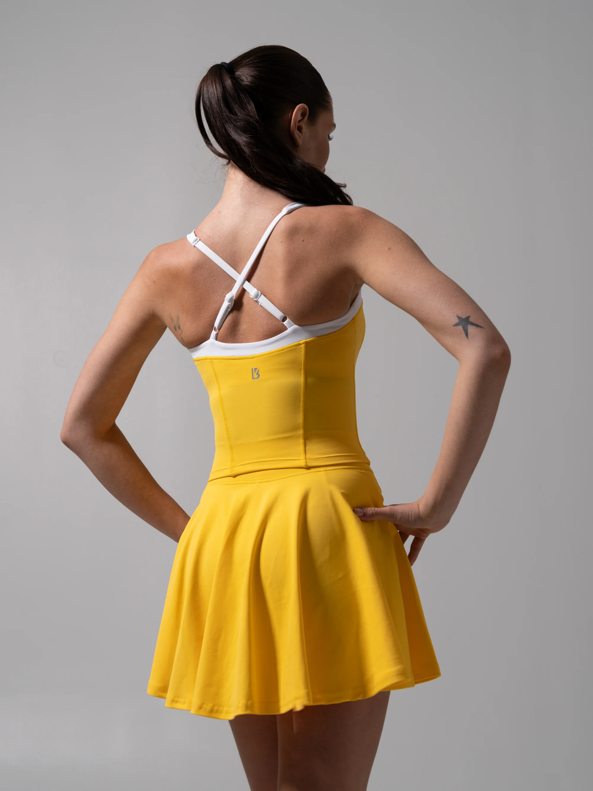 Served Waist Tank - Pineapple and White - Image 3