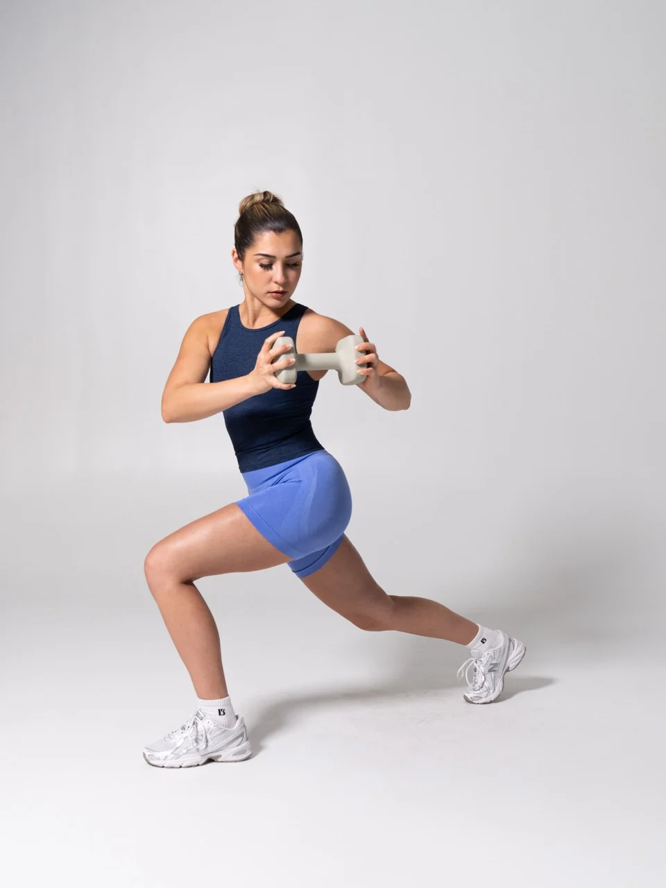 Shape Seamless Hip Tank - Heather Baked Blue - Image 2
