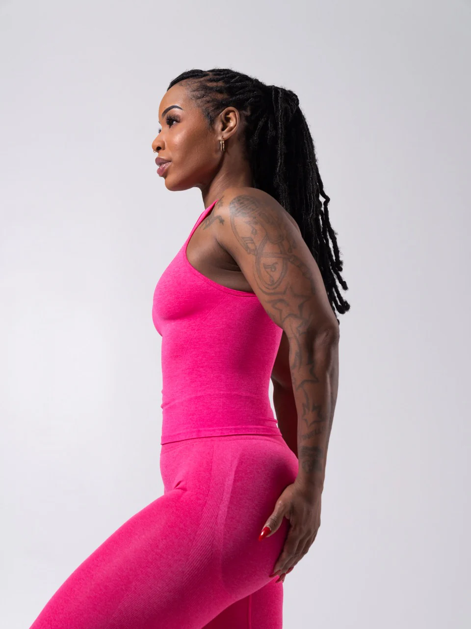 Shape Seamless Hip Tank - Heather Miami Vice - Image 5
