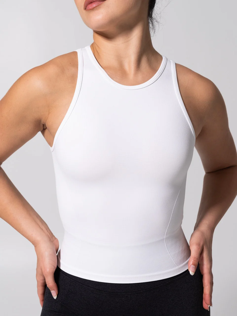 Shape Seamless Hip Tank - White - Image 3