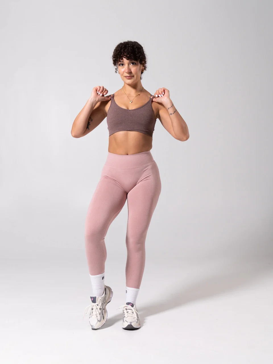 Shape Seamless Sports Bra - Mocha Berry - Image 2