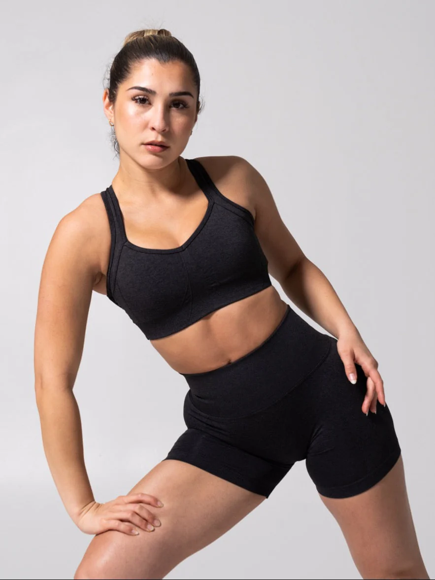 Vida Seamless Sports Bra - Heather Charcoal