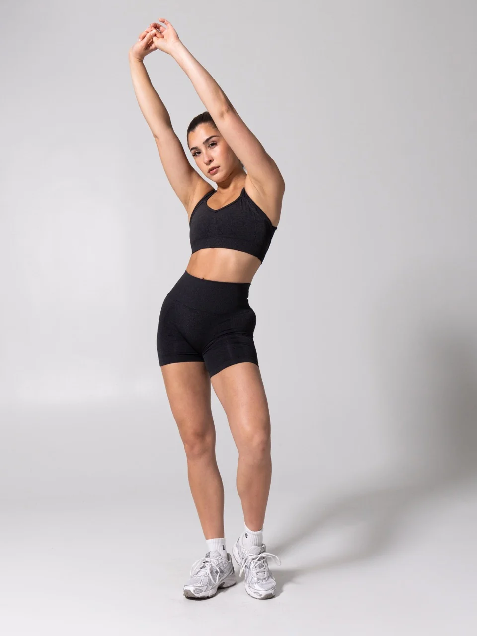 Vida Seamless Sports Bra - Heather Charcoal - Image 2