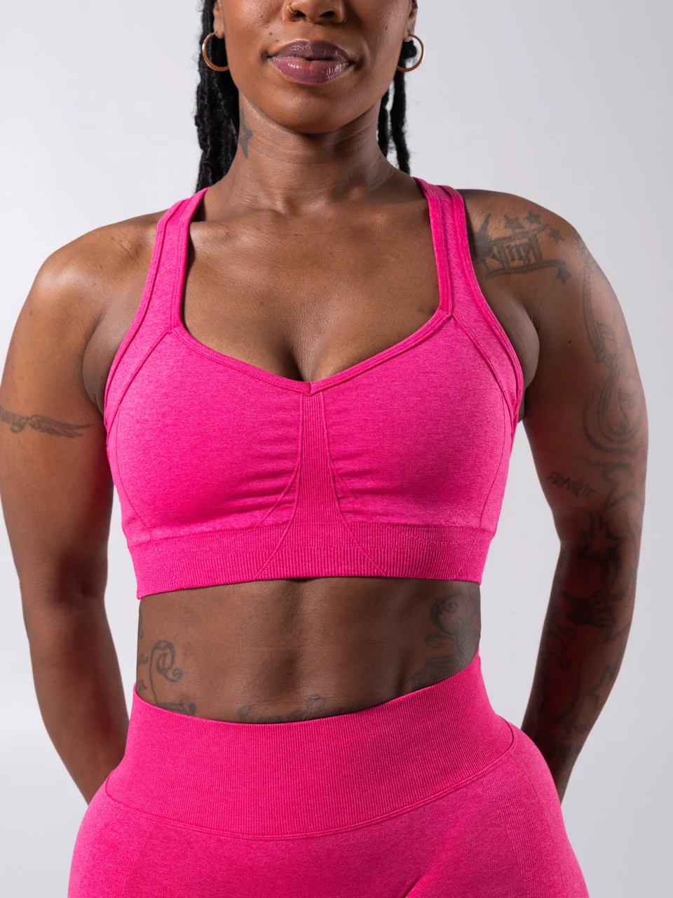 Vida Seamless Sports Bra - Heather Miami Vice - Image 4