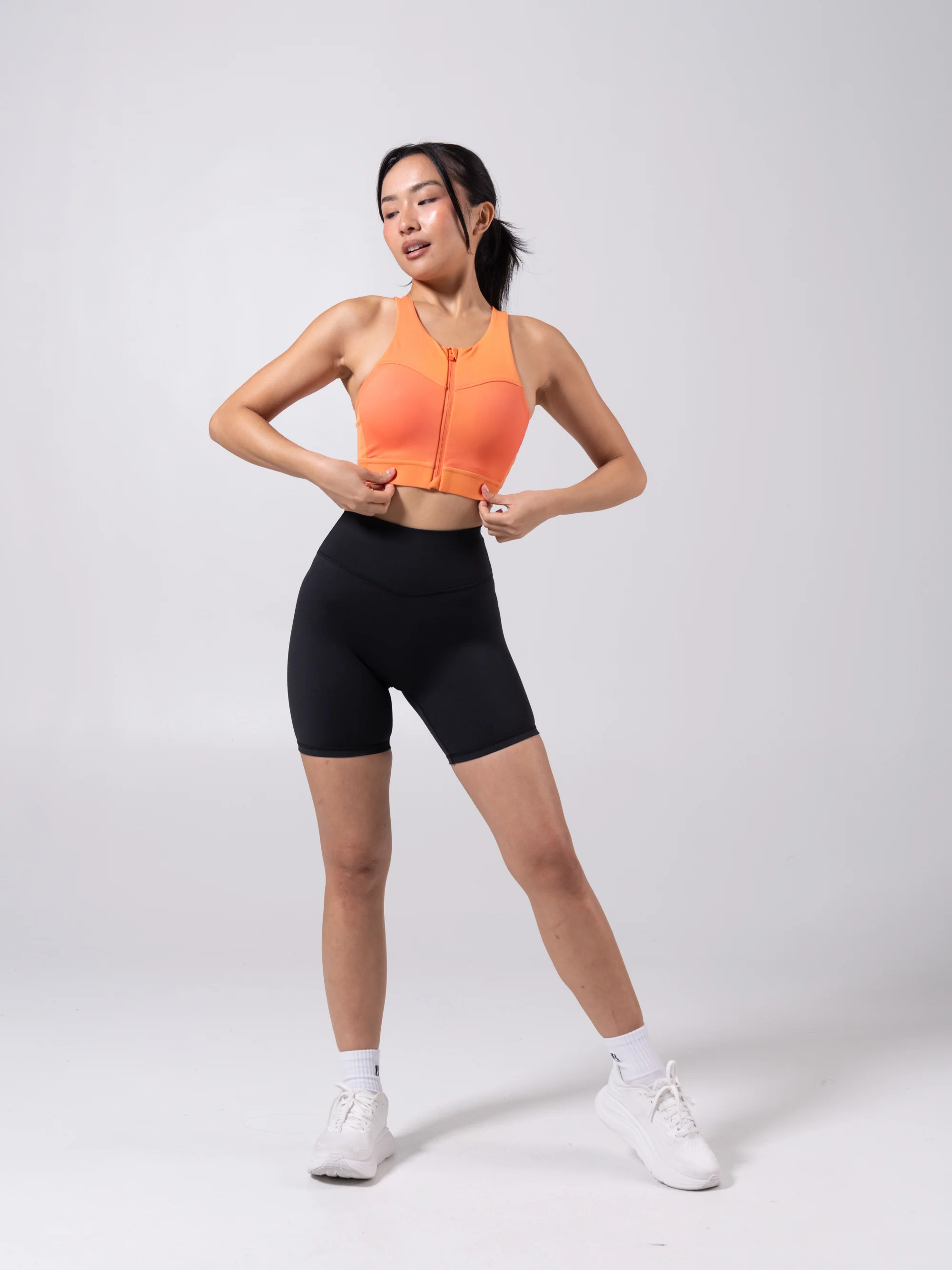 Wicked Zip Sports Bra - Lava Print - Image 11