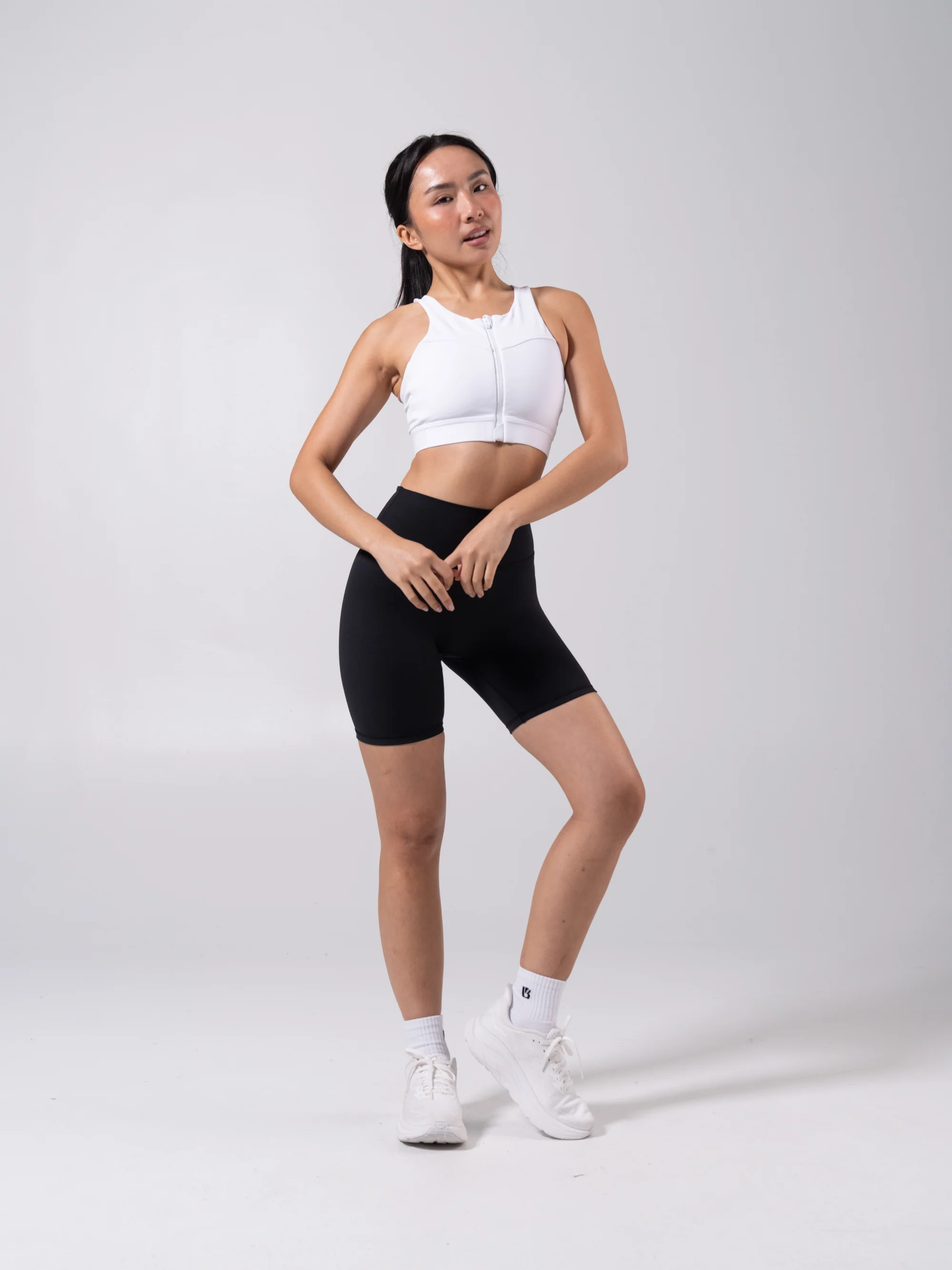 Wicked Zip Sports Bra - White - Image 9